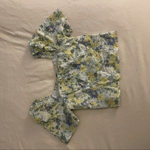 ABERCROMBIE MILKMAID PUFF SLEEVE FLORAL